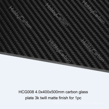 Placa de folha de plástico reforçada com fibra de carbono